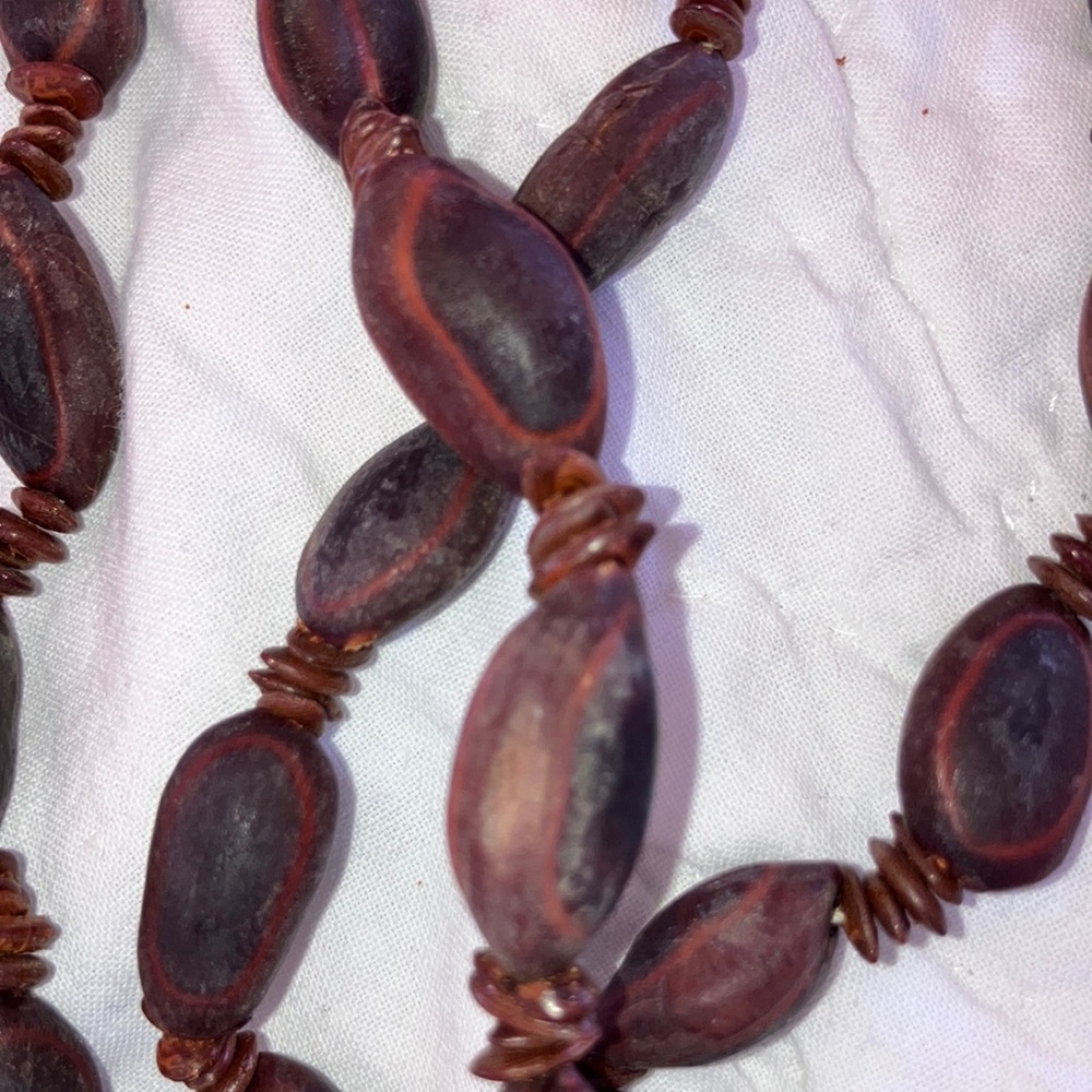 Vintage Brown Seed‎ Bead Necklace